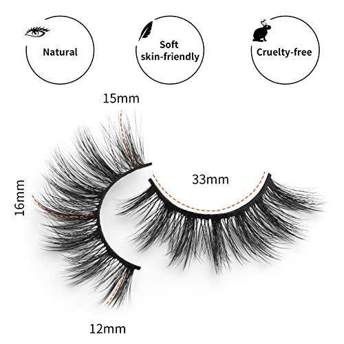 DYSILK Eyelashes Mink Lashes - 5/7 Pairs Fake Lashes Pack