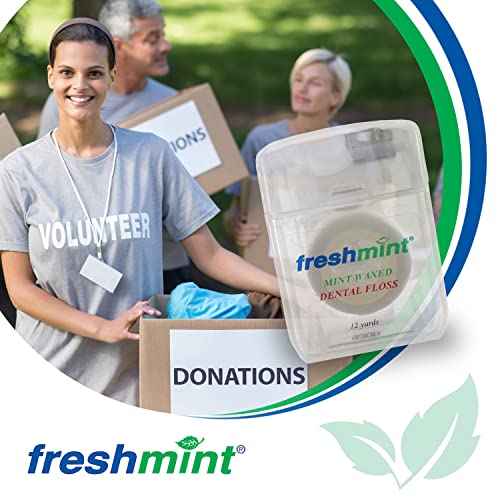 144 Spools of Freshmint¢ç 12 Yards Mint Waxed Dental Floss