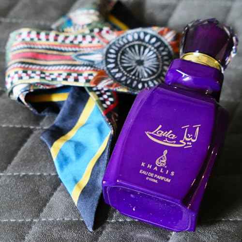 Maison d'Orient Laila Eau de Parfum 3.4 oz - Oriental Womens Perfume with Rose Woody Citrus Leather Labdanum Musk and Amber Notes loved for its long lasting trail and compliment catching aroma