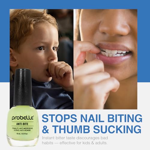 Probelle Anti-Bite Nail Biting Treatment & Deterrent Polish - 0.5 fl oz