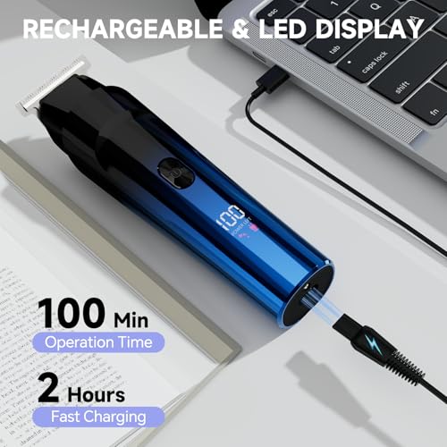 RUIBO 5-in-1 Cordless Beard Trimmer Kit, Waterproof Hair Clipper