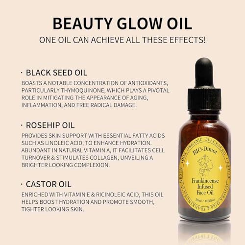 90 ML Frankincense Essential Oil,Castor and Jojoba Oils Frankincense Resin Oil for Face Moisturizer Cold Pressed Anti-Aging Serum.(3 Pcs)
