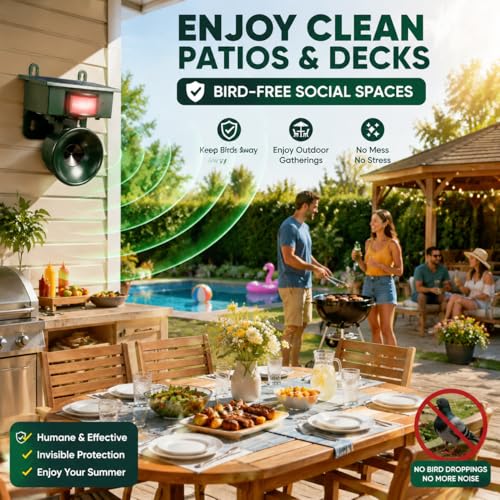 2026 Solar Ultrasonic Bird Repellent Devices Outdoor,Best Deterrent