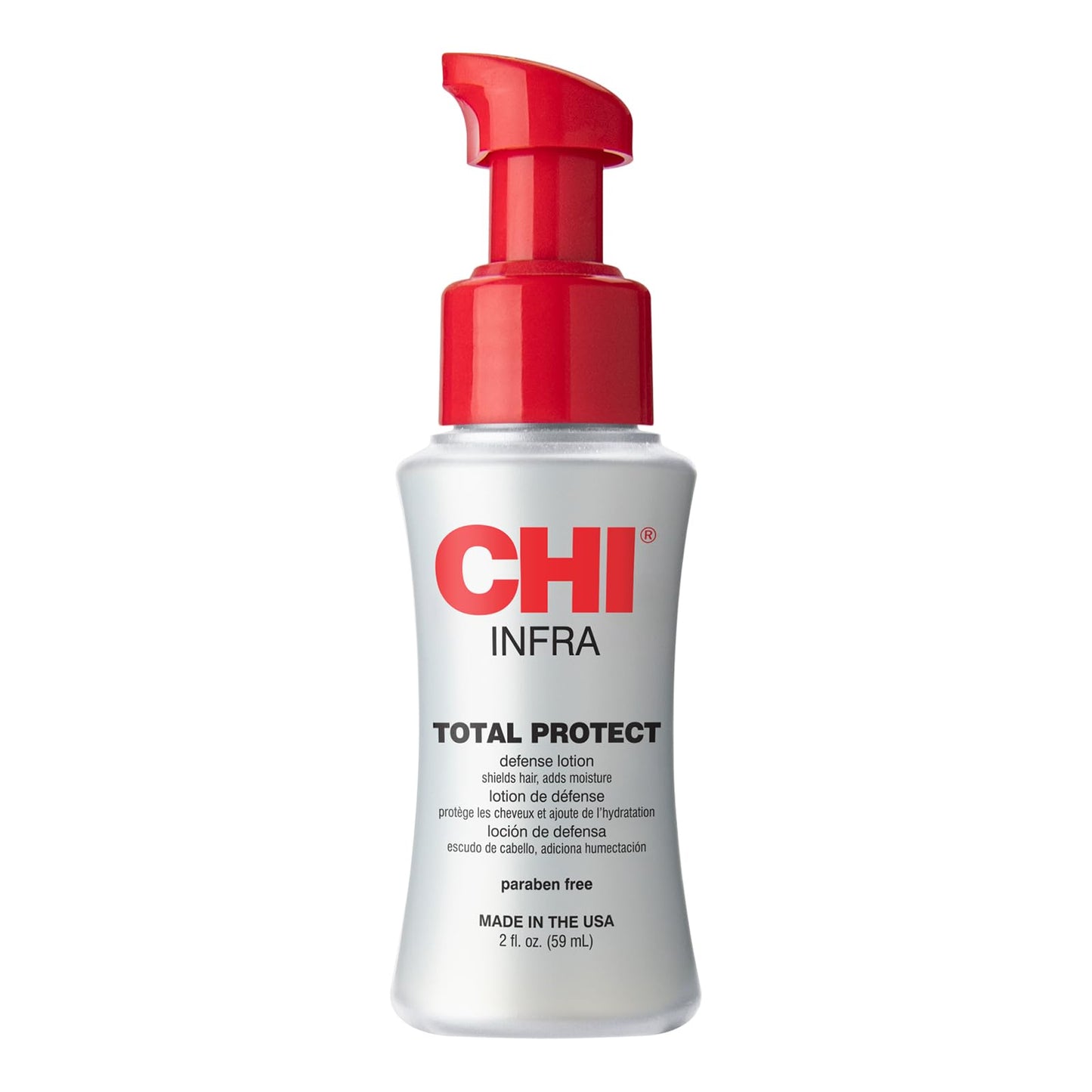 CHI Total Protect Defense Lotion, Lightweight Lotion For Locking In Moisture & Protecting Hair From Heat, Sulfate, Paraben, & Cruelty-Free, 2 Oz