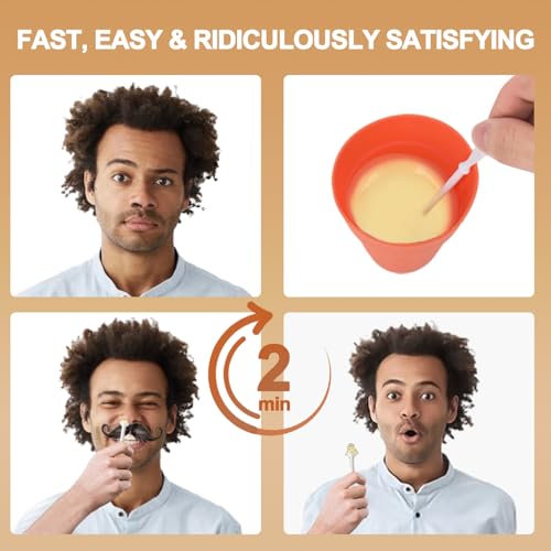 120g Long-Lasting Nose Hair Waxing Kit with 48 Applicators | Painless and Easy Mustache Guard | CoFashion Nose Hair Remover for Men and Women