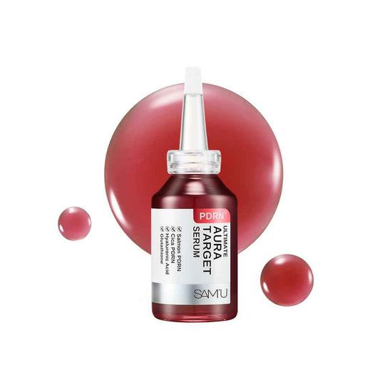 SAM'U PDRN Ultimate Aura Target Serum - PDRN Salmon glow serum with Glutathione, Vitamin C & Salmon PDRN, Korean Skin Care