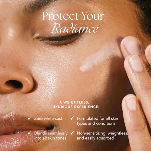 RANAVAT Brightening Mineral Face Sunscreen - Broad-Spectrum SPF 50 Mineral Sunscreen with Zero White Cast - Boosts Radiance & Helps Protect Against Signs of Aging - Safe for Sensitive Skin (50 ml)