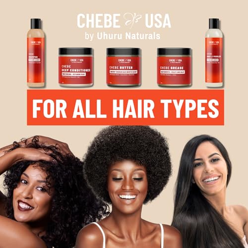 Uhuru Naturals Chebe Hair Butter 16oz - Deep Moisture & Breakage Reduction