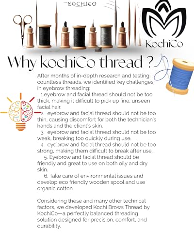 Organic Cotton Eyebrow Threading Thread for Home & Salon