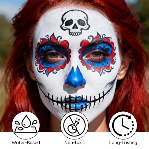 Red White Blue Face Paint Kit – Professional Halloween Makeup