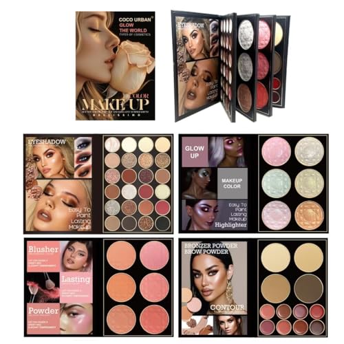 All-in-One Makeup Kit - 78 Color Palette with Eyeshadow, Blush & Lip Gloss