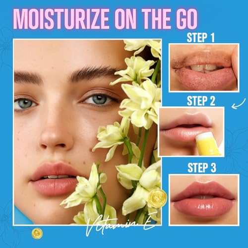 Lip Balm, Scrubs, Plumping Oil 3-in-1 Lips Care Set | Exfoliate, Hydrate & Heal Cracks Effectively Moisturizes Lip Clear Repairs Dry Lips Skincare Gift Kit (PEPPERMINT)