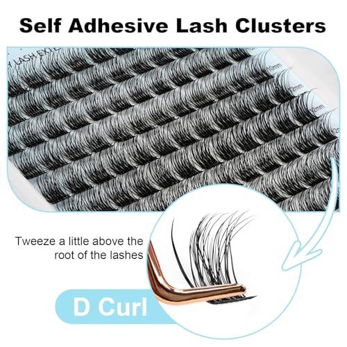 Lash Clusters 10-14mm D Curl Eyelash Extensions 168Pcs