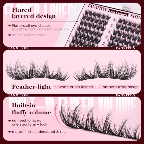 Wispy Volume Lash Clusters 10-16mm Mixed DIY Lashes 162pcs