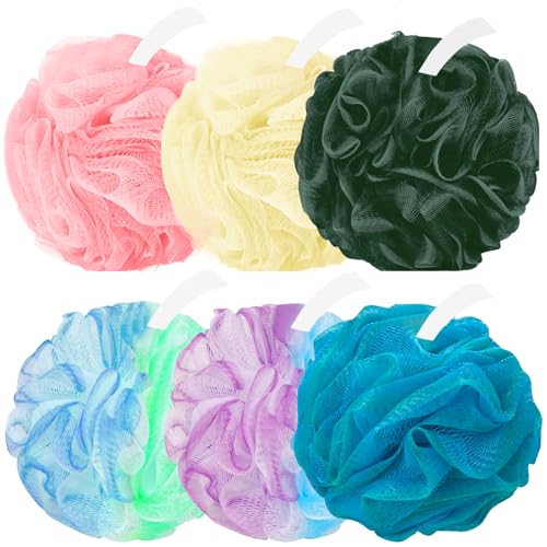 6-Pack Loofah Shower Sponge Body Scrubber