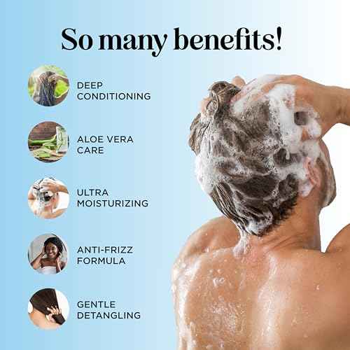 Leave In Conditioner for Dry Damaged Hair - Ultra Moisturizing Deep Conditioner for Dry Damaged Hair and Frizz Control with Silk Amino Acids - Smoothing Leave In for Curly Hair Moisturizer