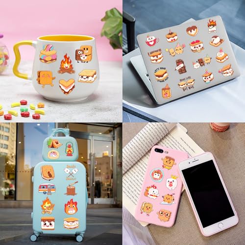 96 PCS S'mores Temporary Tattoos for Kids Birthday Party
