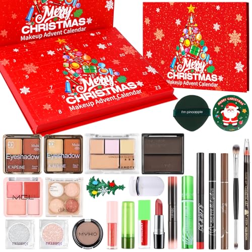 Makeup Advent Calendar 2025, Advent Beauty Calendar 24 Days Christmas Countdown Full Makeup Surprise Gift Kit for Women & Teen Girls