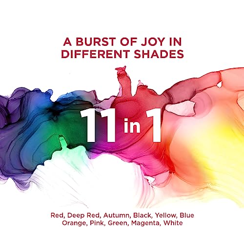 Shilpa Liquid Kumkum Bindi 11 Shades Multicolor
