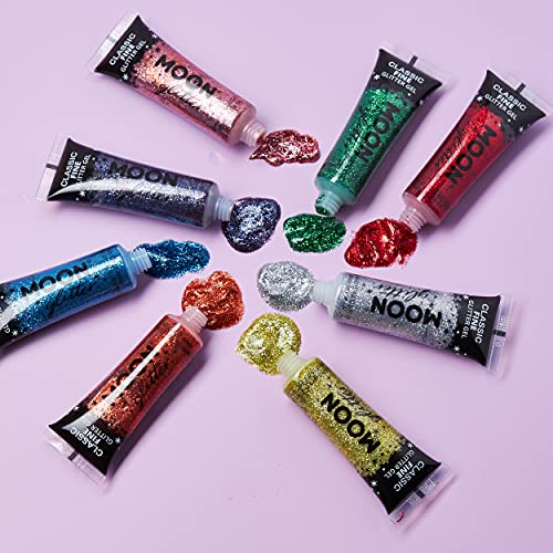 Moon Glitter Classic Fine Glitter Gel - 12ml, 8 Colours
