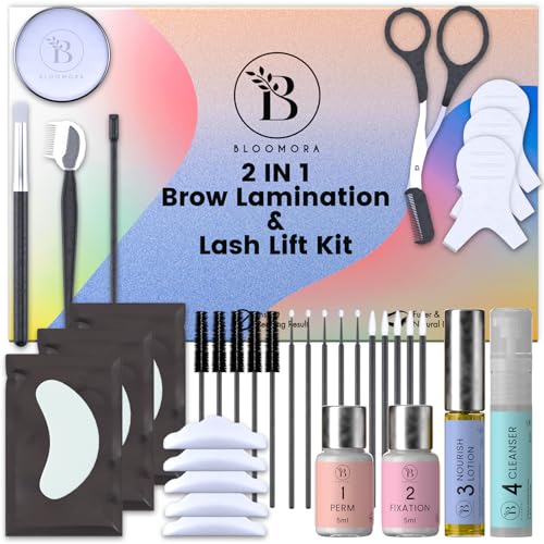 Lash Lift & Brow Lamination Kit - 2-in-1 DIY Perm, 15 Applications
