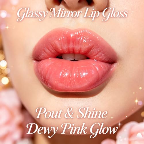 4-Color Hydrating Lip Gloss Set with Bow Design