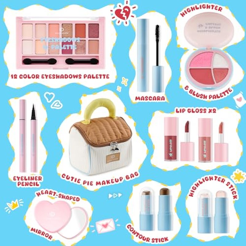 Color Nymph Teen Makeup Kit - 12 Eyeshadow Complete Beginner Set