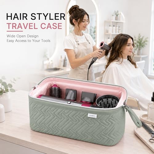 Leudes Travel Bag for Shark Flexstyle & Dyson Air Wrap - Waterproof Organizer