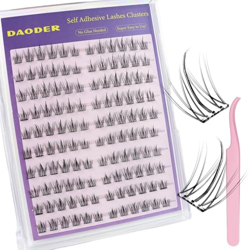 Self Adhesive Eyelash Clusters - 10-12mm Wispy Lashes No Glue