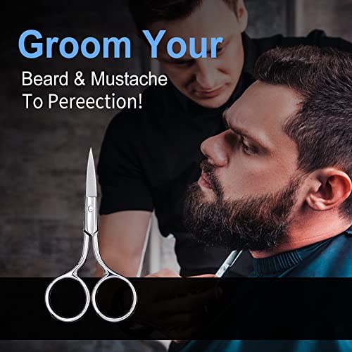 AsonTao Eyebrow Scissors - Precision Grooming Shears for Nose and Ear Hair