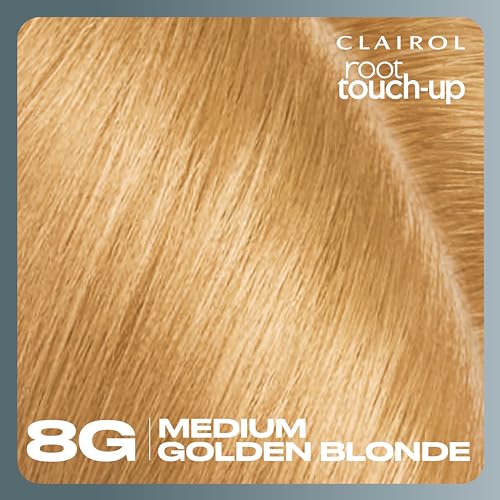 Clairol Root Touch-Up by Nice'n Easy Permanent Hair Dye, 8G Medium Golden Blonde Hair Color, Pack of 1