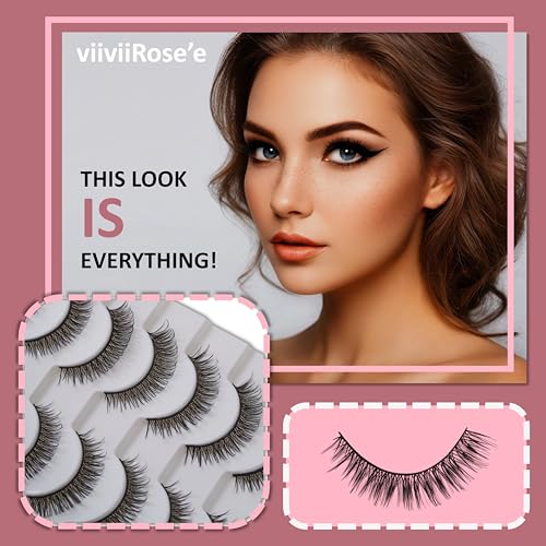 C Curl Fluffy Strip Lashes 10 Pairs - Black Cotton Band