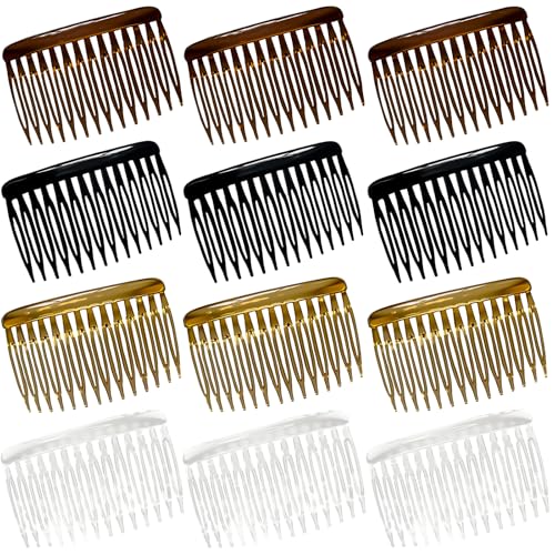 French Hair Combs 14-Teeth for Fine Thin Hair - 12 Pack