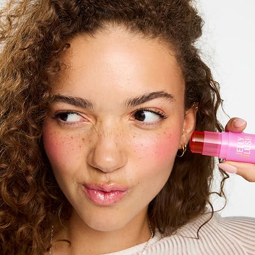 Revolution Jelly Blush Stick Lip & Cheek Stain Strawberry Red