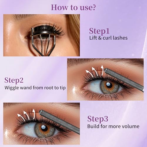 Waterproof Mascara with Metal Wand - 3D Volume & Curl