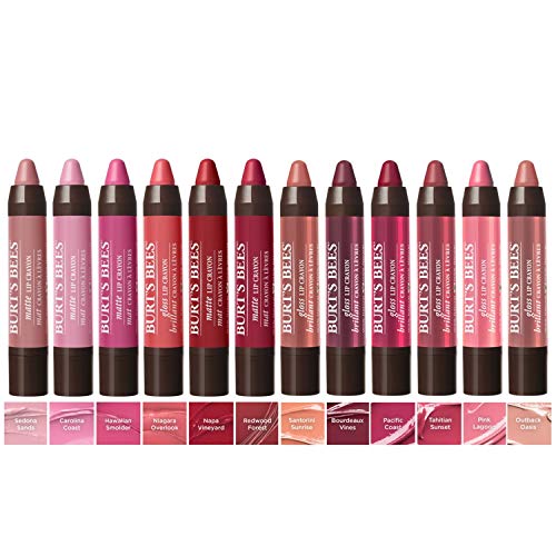 Burt's Bees 100% Natural Origin Moisturizing Matte Lip Crayon, Niagara Overlook - 1 Crayon