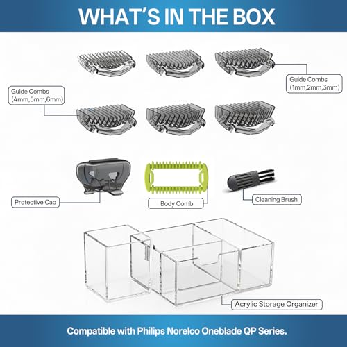 OneBlade Guard Kit Plus - 1-6mm Combs & Organizer