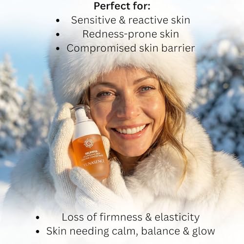 SELENIYA Nourishing Skin Barrier Concentrate Oil, with Ceramide, Peptide, Microalgae, Selenium, 1oz For sensitive, compromised, thin, dry skin and rosacea.