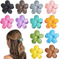 12-Pack Small Flower Hair Claw Clips, 1.37 Inch Mini Jaw Clips