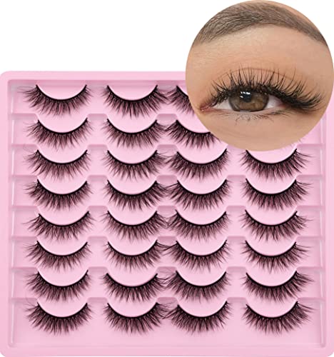 12MM Wispy Cat Eye Faux Mink Lashes - 16 Pairs