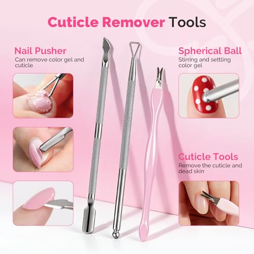 MelodySusie Lavender Nail Care Kit 13Pcs Nail Prep & Cuticle Remover Set