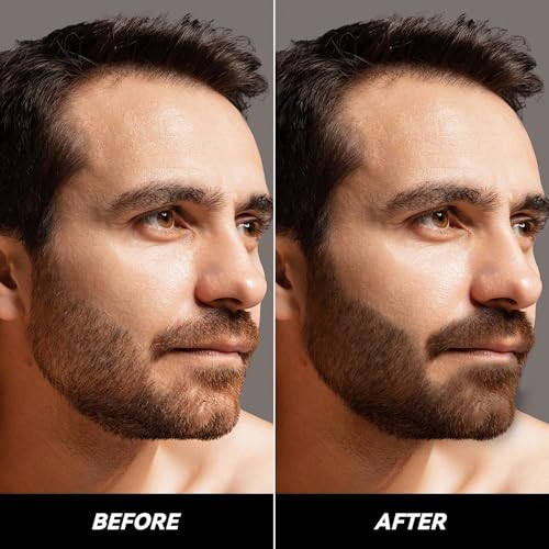 Beard Touch-Up Stick for Men - Instant Gray Hair Concealer with Comb
