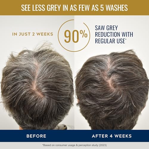 Just for Men Control GX + THK Thickening Shampoo with Grey Reduction,Shampoo for Thinning Hair with Alpha Keratin,Thickens Hair Up to 20%,Works-with Every-Hair Texture,4 oz,(Pack of 2)