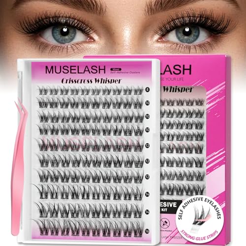 Self-Adhesive Lash Clusters Kit - 8-16mm Pre-Glued Wispy