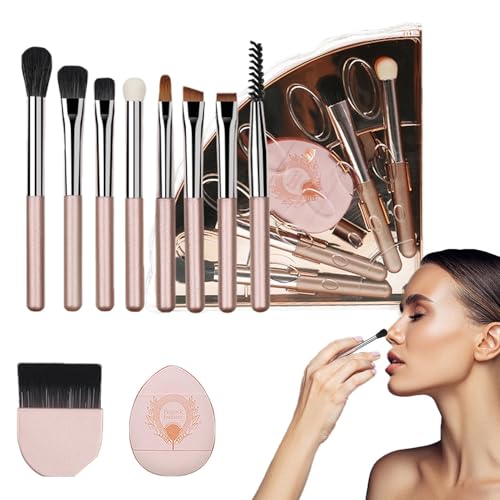 10-in-1 Makeup Brushes Kit - Skin-Friendly Cosmetic Tools
