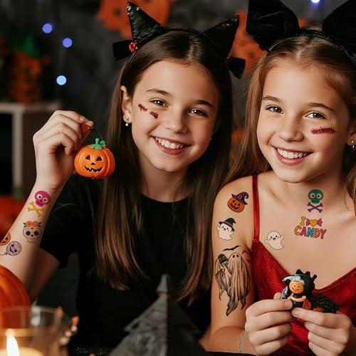 Halloween Temporary Tattoos for Adults & Kids