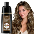 Light Brown Hair Dye Shampoo - Gray Coverage in 20 Min