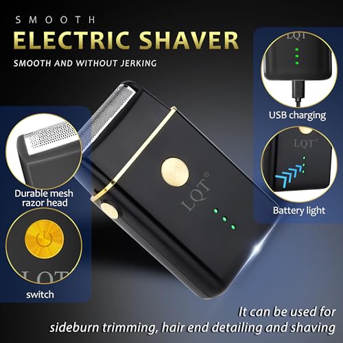 Hair Clippers for Men with LED Display, Beard Trimmer Set, 5-Piece Professional Grooming Kit Includes Hair Clipper, Beard Shaver, Nose Trimmer, Detail Trimmer & Foot Grinder for Home Use