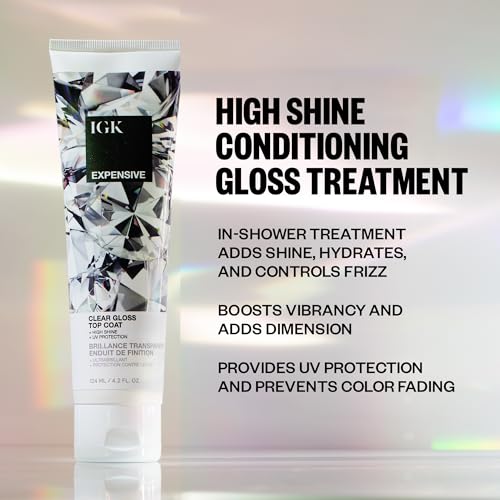 IGK Expensive Clear Hair Gloss Top Coat | 4.2 Oz