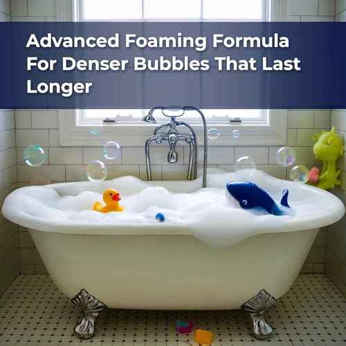 Luxury Unscented Foaming Bath - Natural Fragrance-Free Bubble Bath with Aloe Vera and Epsom Salt - Pure Bubbles Scent (Unscented), 33.8 fl oz / 1L